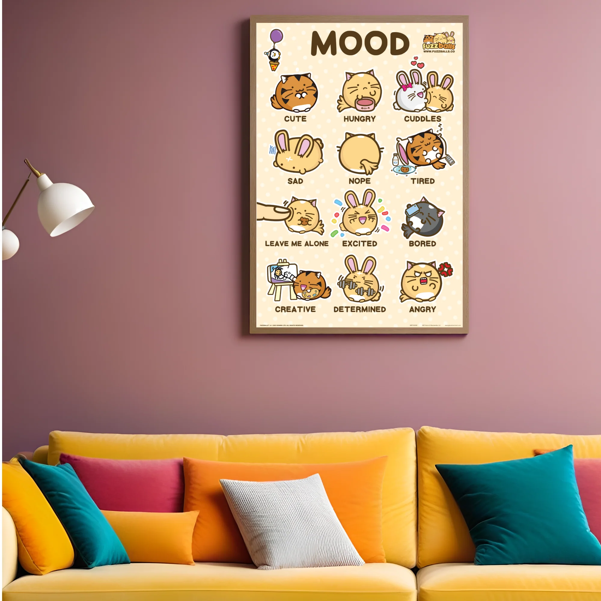 GB Posters Fuzzballs Mood 61 x 91.5cm Maxi Poster - Image 2