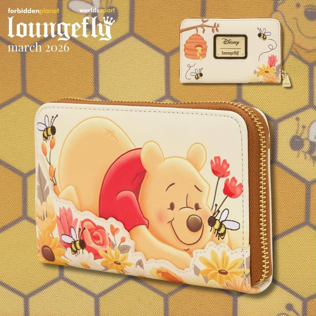 Winnie the Pooh Bees & Flowers Zip Around Wallet