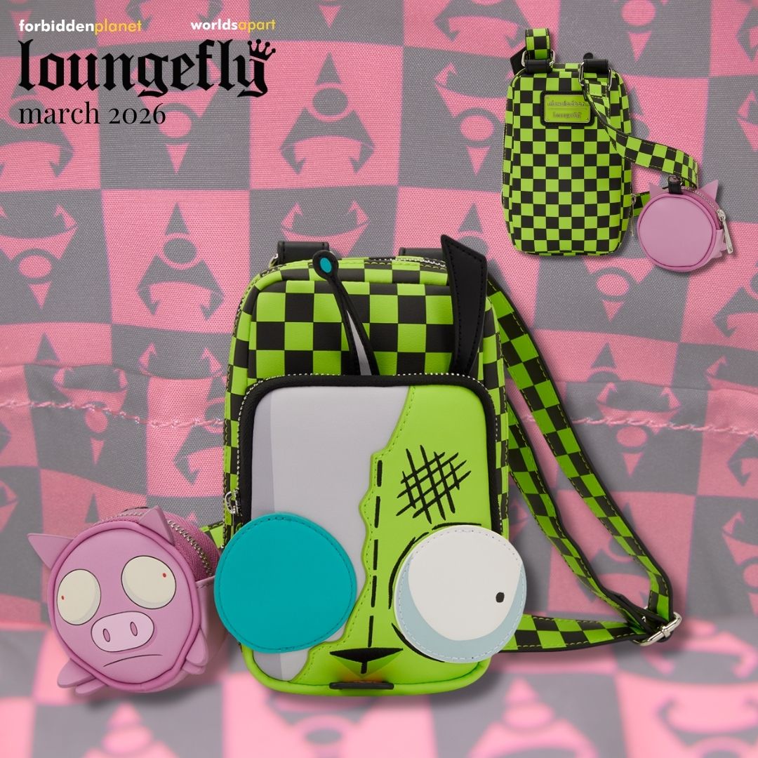 LF NICKELODEON INVADER ZIM GIR CELLPHONE CROSSBODY BAG